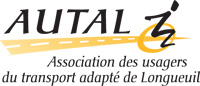 Logo AUTAL association des usagers du transport adapt&eacute; de Longueuil
